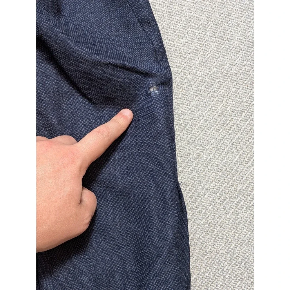 Ermenegildo Zegna Men's Blazer ITA 50R USA 40R Navy Blue 100% Wool Italy Made